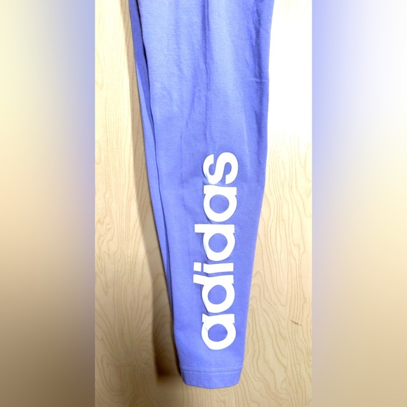 Adidas Violet Cotton Leggings - Picture 4 of 8